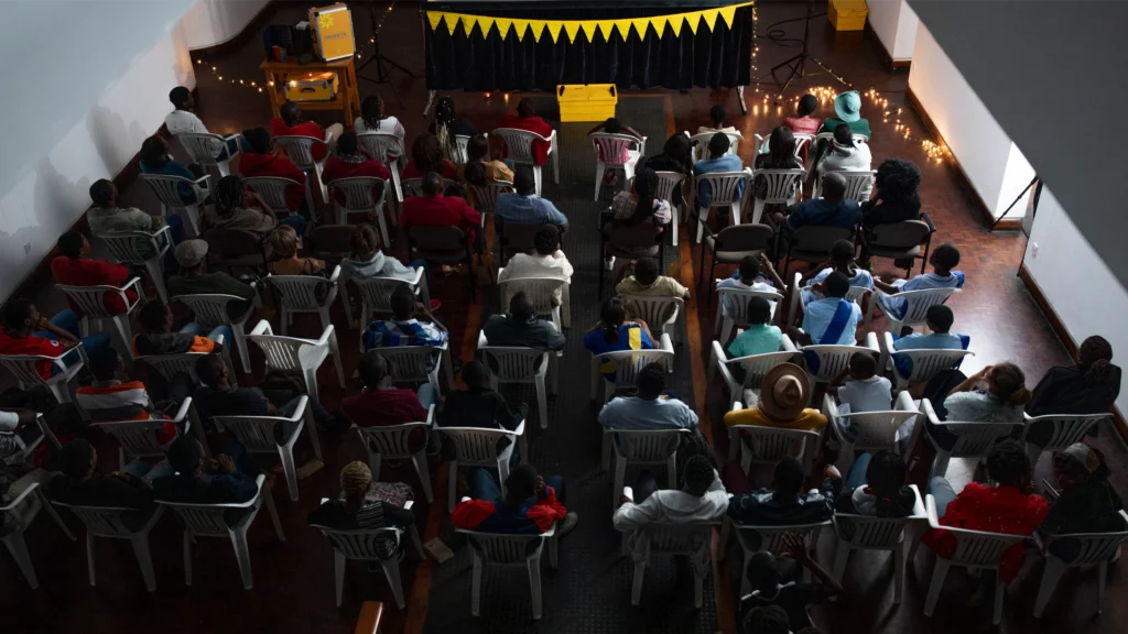 Zimbabwe Solar Cinema Audience